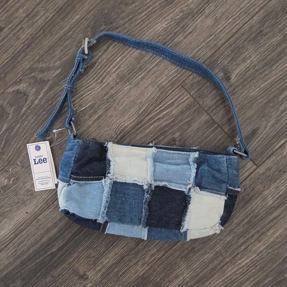 Lee x Kacey Musgraves Patchwork Denim Mini Shoulder Bag Small Y2K NEW - Picture 2 of 9